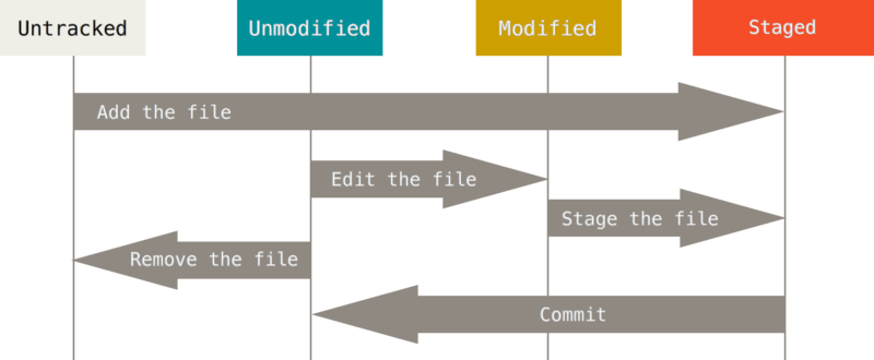 The lifecycle of the status of your files